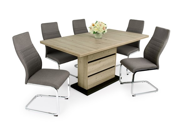 Sydney asztal Levante székkel - 5 személyes étkezőgarnitúra