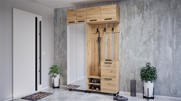 Eugénia B3 előszobabútor 140 cm artisan tölgy