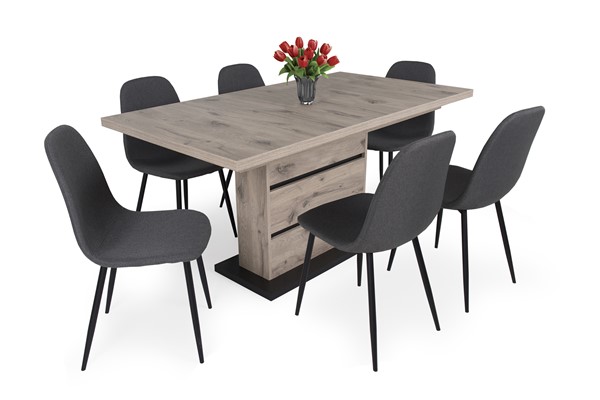 Ted szék Sydney asztallal - 6 személyes étkezőgarnitúra