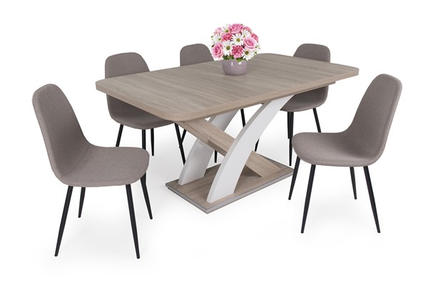 Ted szék Elis asztallal - 5 személyes étkezőgarnitúra