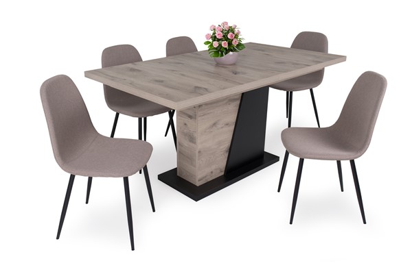 Ted szék Norton asztallal - 5 személyes étkezőgarnitúra