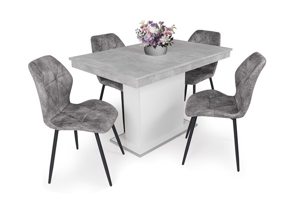 Vanda szék Kis Flóra asztallal - 4 személyes étkezőgarnitúra