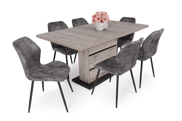 Vanda szék Sydney asztallal - 6 személyes étkezőgarnitúra