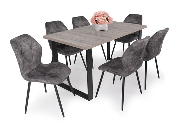 Vanda szék Zoé asztallal - 6 személyes étkezőgarnitúra