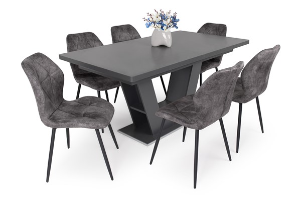 Vanda szék Prága asztallal - 6 személyes étkezőgarnitúra