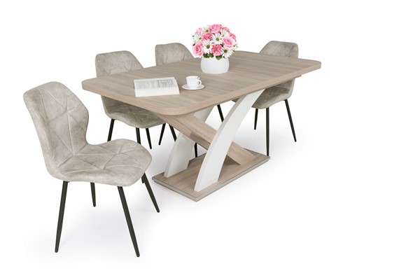 Vanda szék Elis asztallal - 4 személyes étkezőgarnitúra