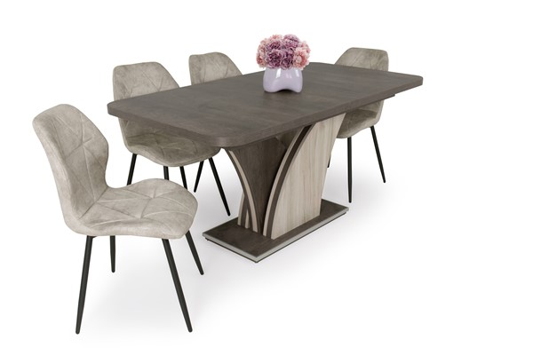 Vanda szék Enzo asztallal - 4 személyes étkezőgarnitúra