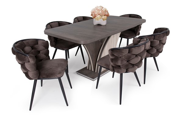 Sonja szék Enzo asztallal - 6 személyes étkezőgarnitúra