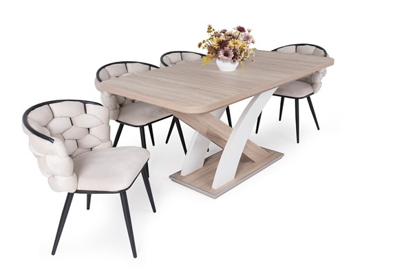 Sonja szék Elis asztallal - 4 személyes étkezőgarnitúra