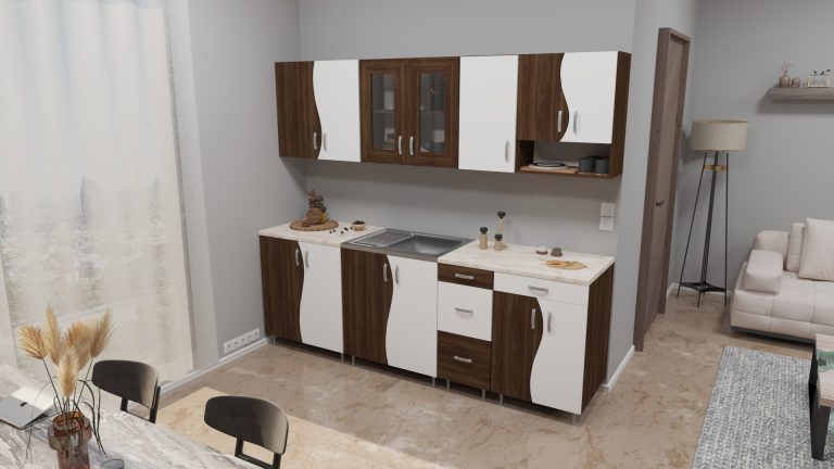 Luxor bolzano tölgy-fehér konyhabútor 260 cm