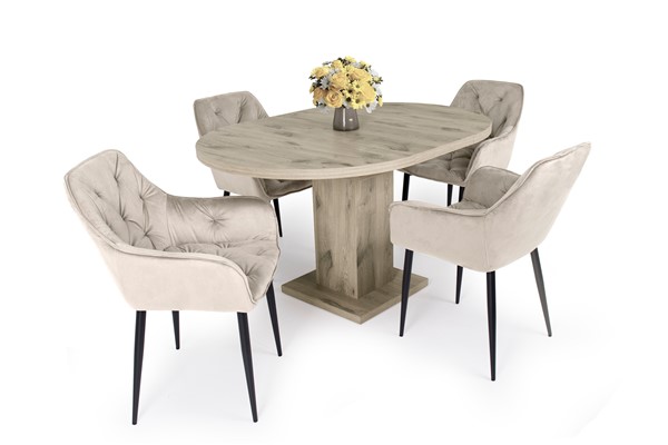 Marocco asztal Noel székkel - 4 személyes étkezőgarnitúra