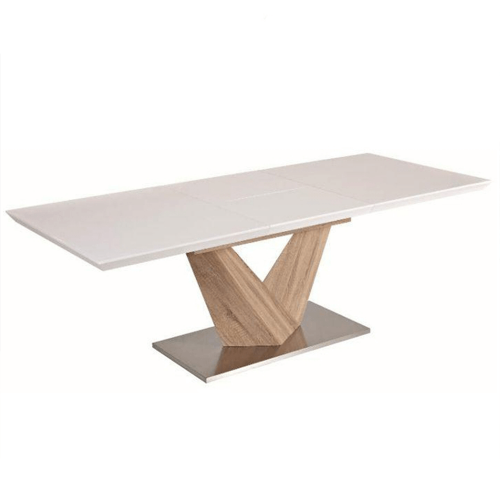 Durman étkezőasztal extra magas fény, tölgy sonoma és acél160 cm x 90 cm