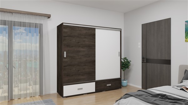 NT Kombi 4 tolóajtós gardróbszekrény 200 cm