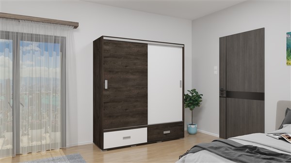 NT Kombi 3 tolóajtós gardróbszekrény 180 cm