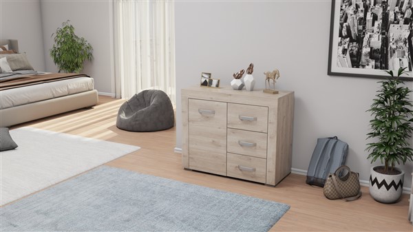 Alíz 1 ajtós-fiókos komód 96 cm