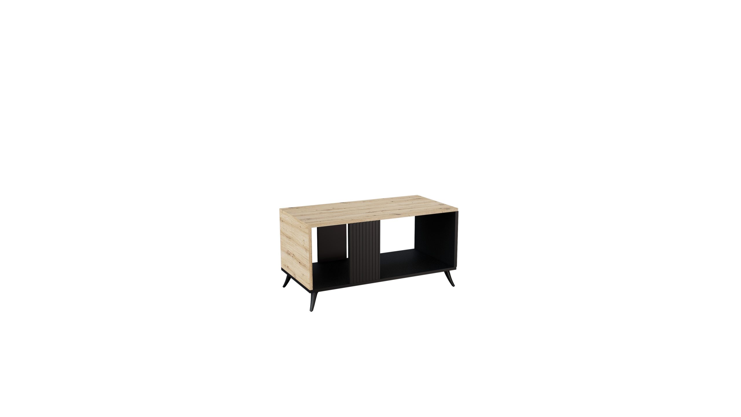 TRX 09 dohányzóasztal artisan tölgy-fekete MDF