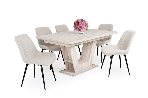 Dexter szék Prága asztallal - 5 személyes étkezőgarnitúra