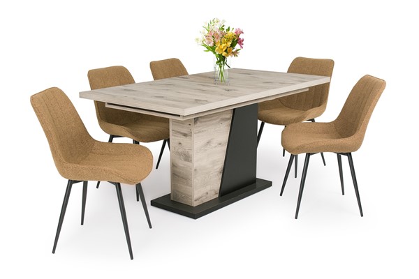 Dexter szék Norton asztallal - 5 személyes étkezőgarnitúra