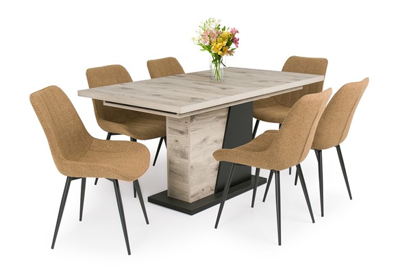 Dexter szék Norton asztallal - 6 személyes étkezőgarnitúra