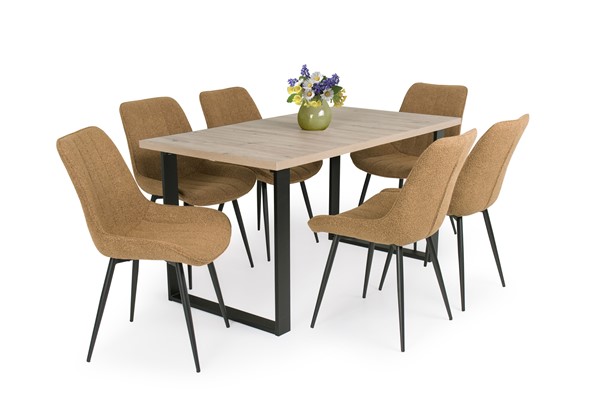 Dexter szék Zoé asztallal - 6 személyes étkezőgarnitúra