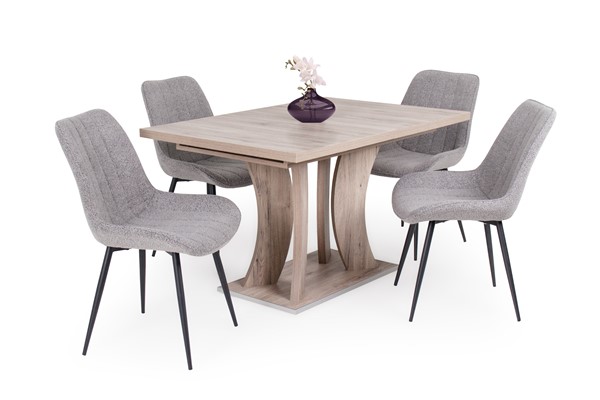 Dexter szék Bella asztallal - 4 személyes étkezőgarnitúra