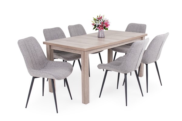 Dexter szék Berta asztallal - 6 személyes étkezőgarnitúra