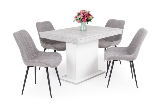 Dexter szék Flóra asztallal - 4 személyes étkezőgarnitúra