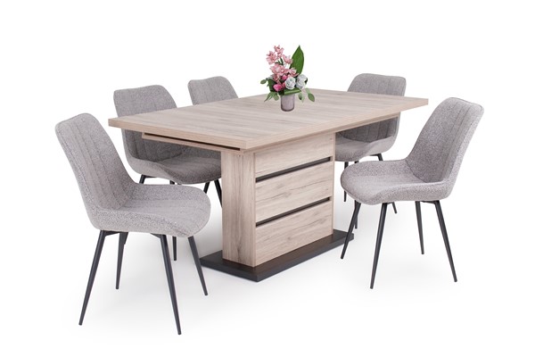 Dexter szék Sydney asztallal - 5 személyes étkezőgarnitúra