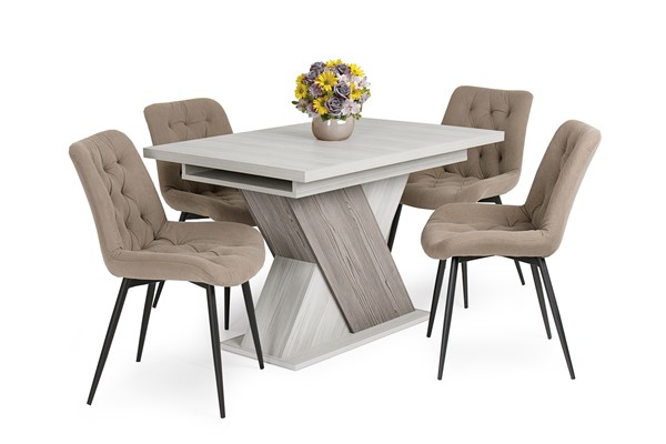 Korina szék Diana asztallal - 4 személyes étkezőgarnitúra