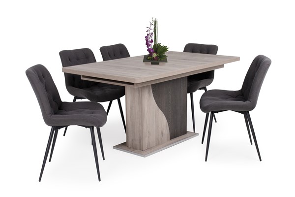 Korina szék Alíz asztallal - 5 személyes étkezőgarnitúra