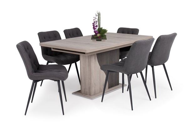 Korina szék Alíz asztallal - 6 személyes étkezőgarnitúra