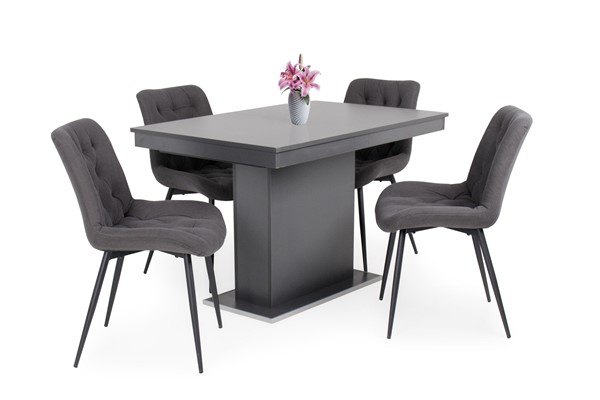 Korina szék Kis Flóra asztallal - 4 személyes étkezőgarnitúra