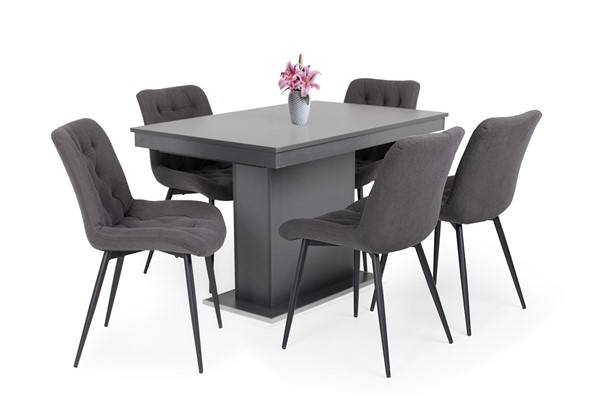 Korina szék Kis Flóra asztallal - 5 személyes étkezőgarnitúra