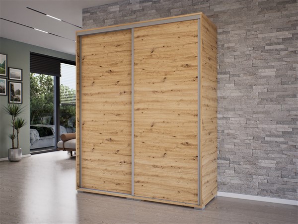 Hanga tolóajtós gardróbszekrény 120 cm