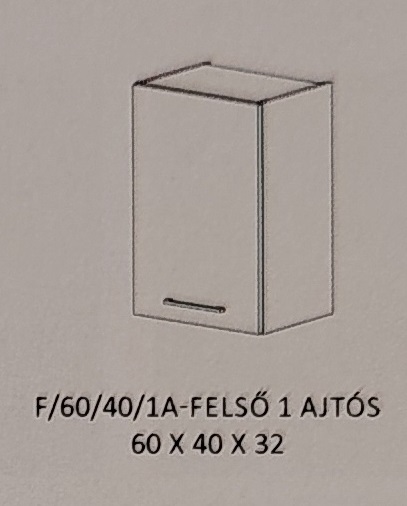 Anikó konyha  felső   - 60/40 cm 1 ajtós elem