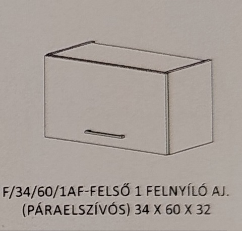 Dorina konyha  felső   - 34/60 1 ajtós páraelszívós elem