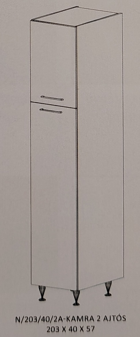 Orsi konyha 2 ajtós állószekrény - N203 40 cm széles elem