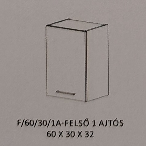Alíz  konyha  felső   - 60/30 cm 1 ajtós elem