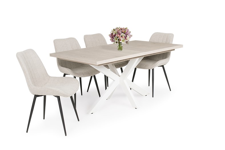 Dorothy asztal Dexter székkel - 4 személyes étkezőgarnitúra