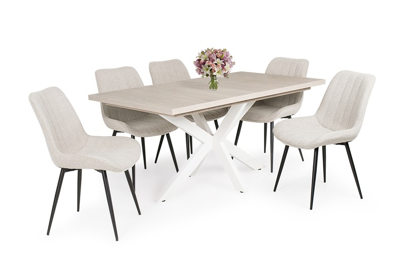 Dorothy asztal Dexter székkel - 5 személyes étkezőgarnitúra