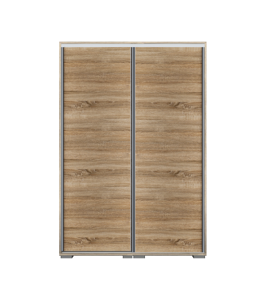 Dover tolóajtós gardróbszekrény - 3 polcos  120 cm  - Sonoma tölgy 