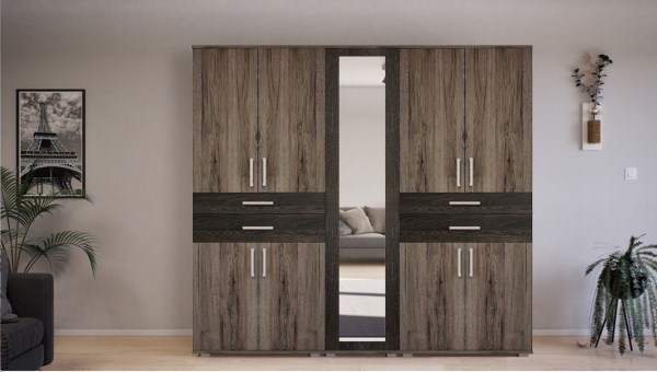Gib Salon 5  - gardróbszekrény 200  cm  - san remo  -  canterbury