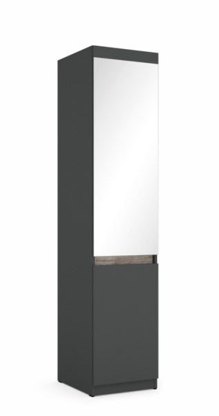 Boss gardróbszekrény  2-es  - 45 cm ruhás elem felül tükörrel