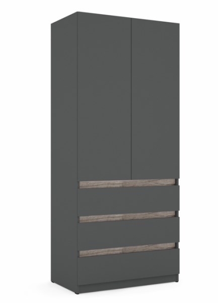 Boss gardróbszekrény  9-es  - 90 cm fiókos  ruhás elem 