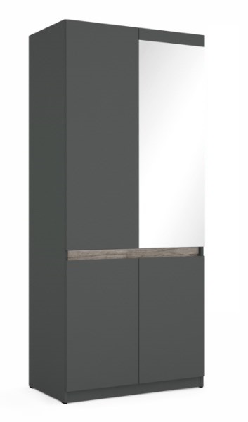 Boss gardróbszekrény  12-es  - 90 cm   ruhás elem felül 1 tükörrel