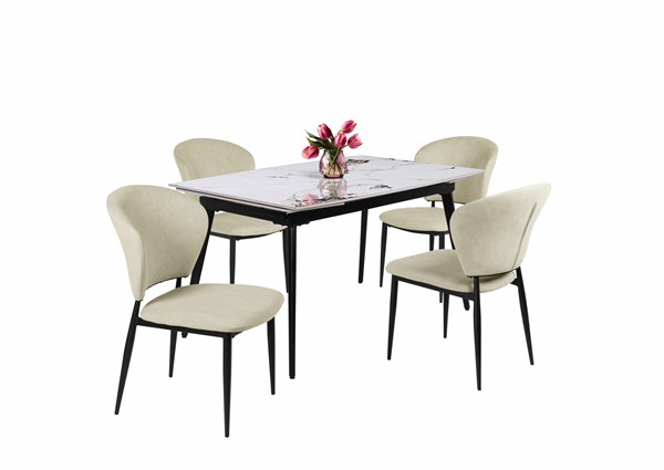 Rebeka asztal Anett székkel - 4 személyes étkezőgarnitúra