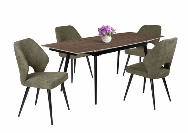 Rebeka asztal Aspen székkel - 4 személyes étkezőgarnitúra