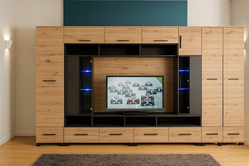 Orion nappali szekrénysor  365 cm Led világítással