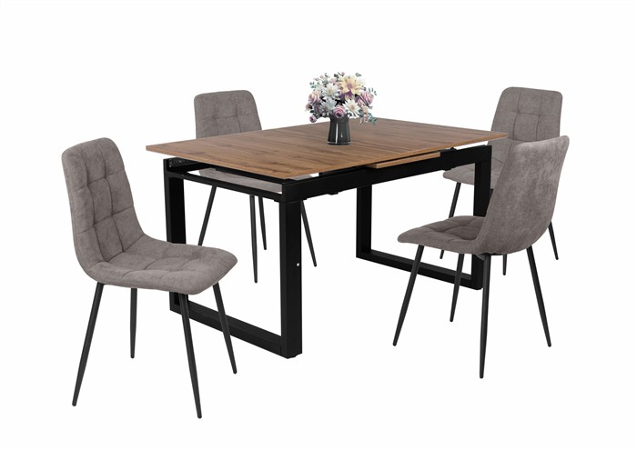 Kornél asztal Kamil székkel - 4 személyes étkezőgarnitúra