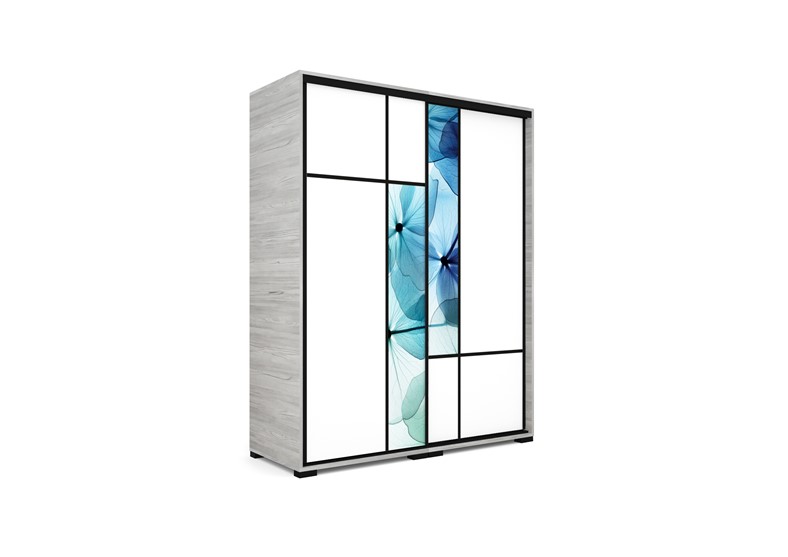 Italy Abstract tolóajtós gardróbszekrény Linea 140 cm